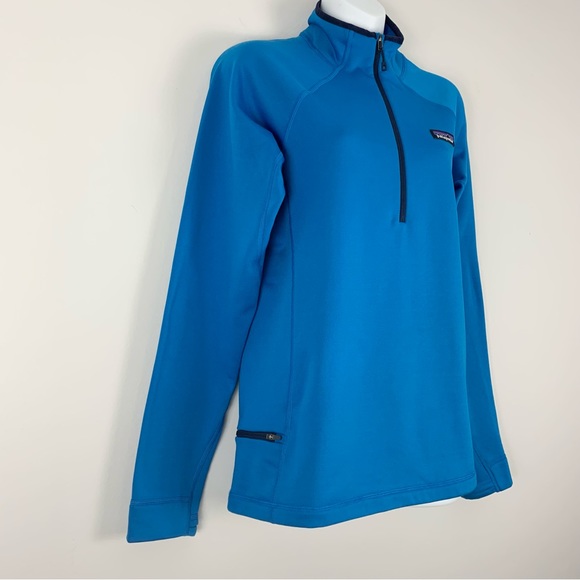 Patagonia Crosstrek Quarter Zip Pullover Blue Polartec Fleece Women’s Sz Medium - Picture 3 of 14